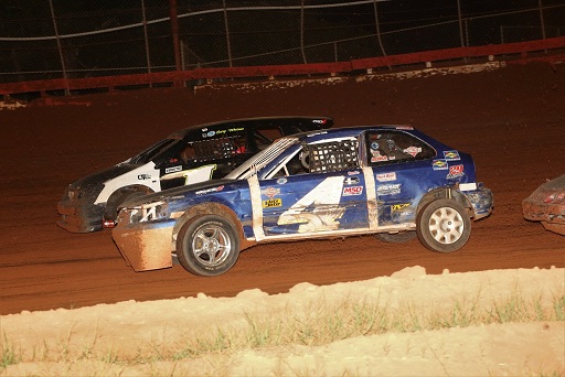 SCDRA front-wheel-drive cars racing on dirt