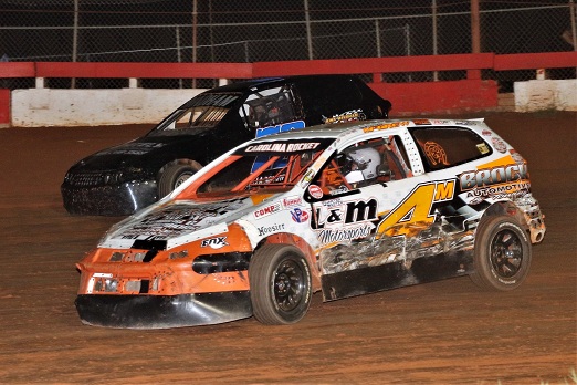 SCDRA front-wheel-drive cars racing on dirt