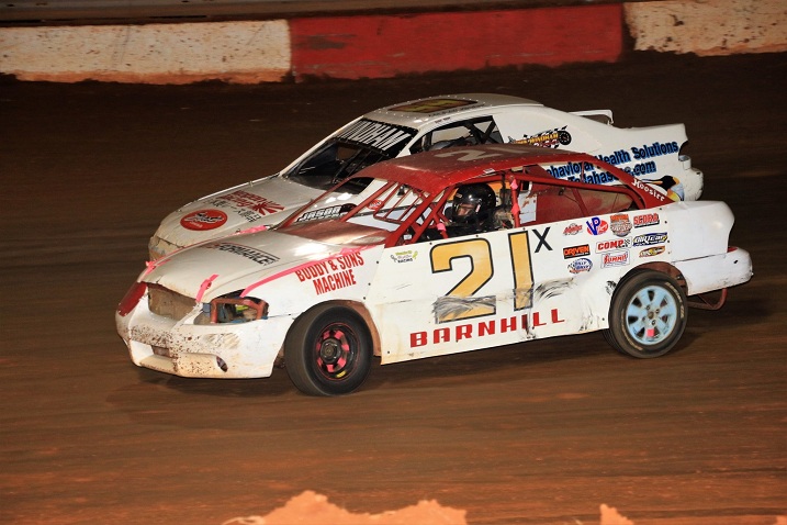 SCDRA front-wheel-drive cars racing on dirt
