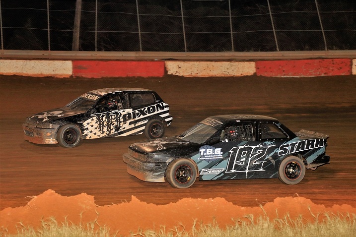 SCDRA front-wheel-drive cars racing on dirt