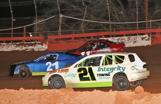 SCDRA front-wheel-drive cars racing on dirt
