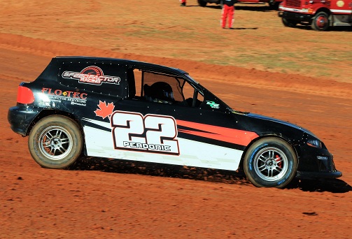 SCDRA front-wheel-drive cars racing on dirt