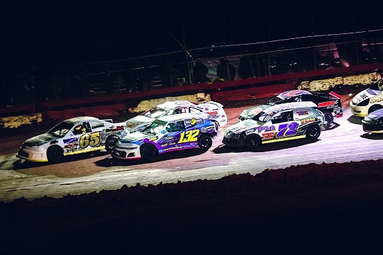 SCDRA front-wheel-drive cars racing on dirt