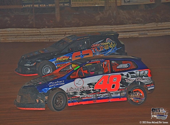SCDRA front-wheel-drive cars racing on dirt